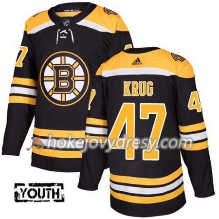 Dětské Hokejový Dres Boston Bruins Torey Krug 47 Adidas 2017-2018 Černá Authentic